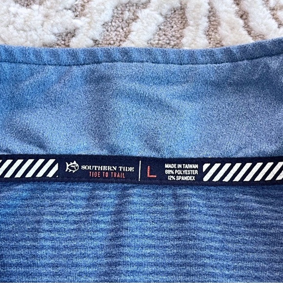 Southern Tide Cruiser Micro Stripe Heather 1/4 Zip - Picture 10 of 14